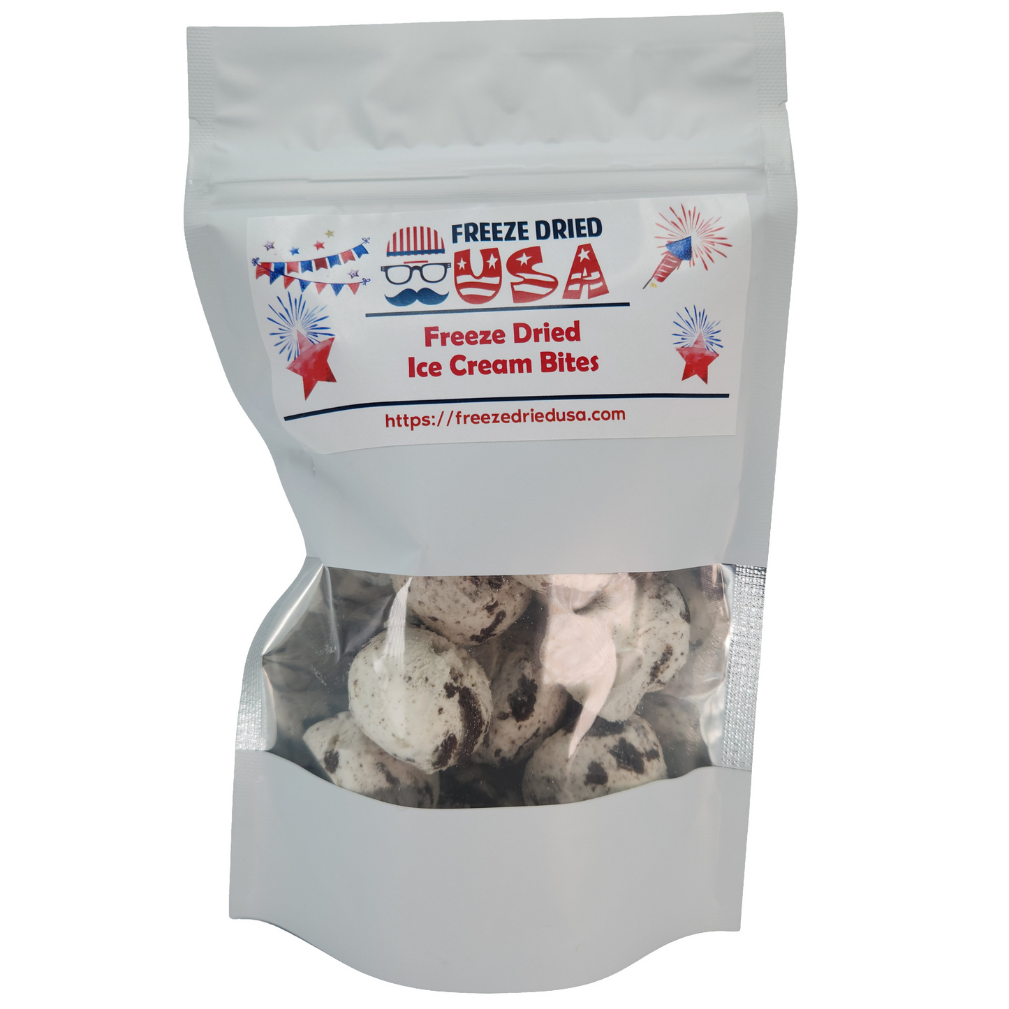 Freeze Dried USA Cookies & Cream Ice Cream Bites (4 oz)