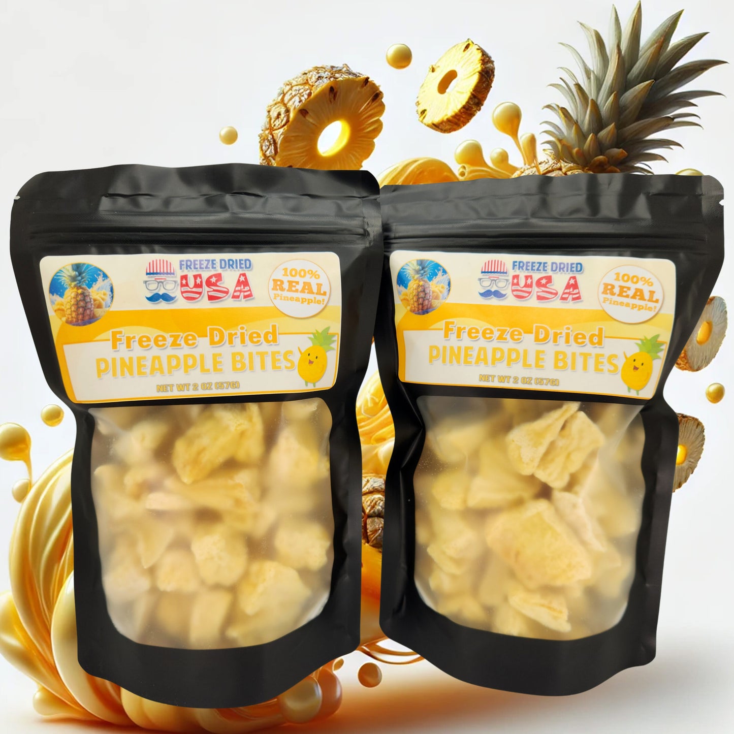 Freeze Dried USA Pineapple Bites