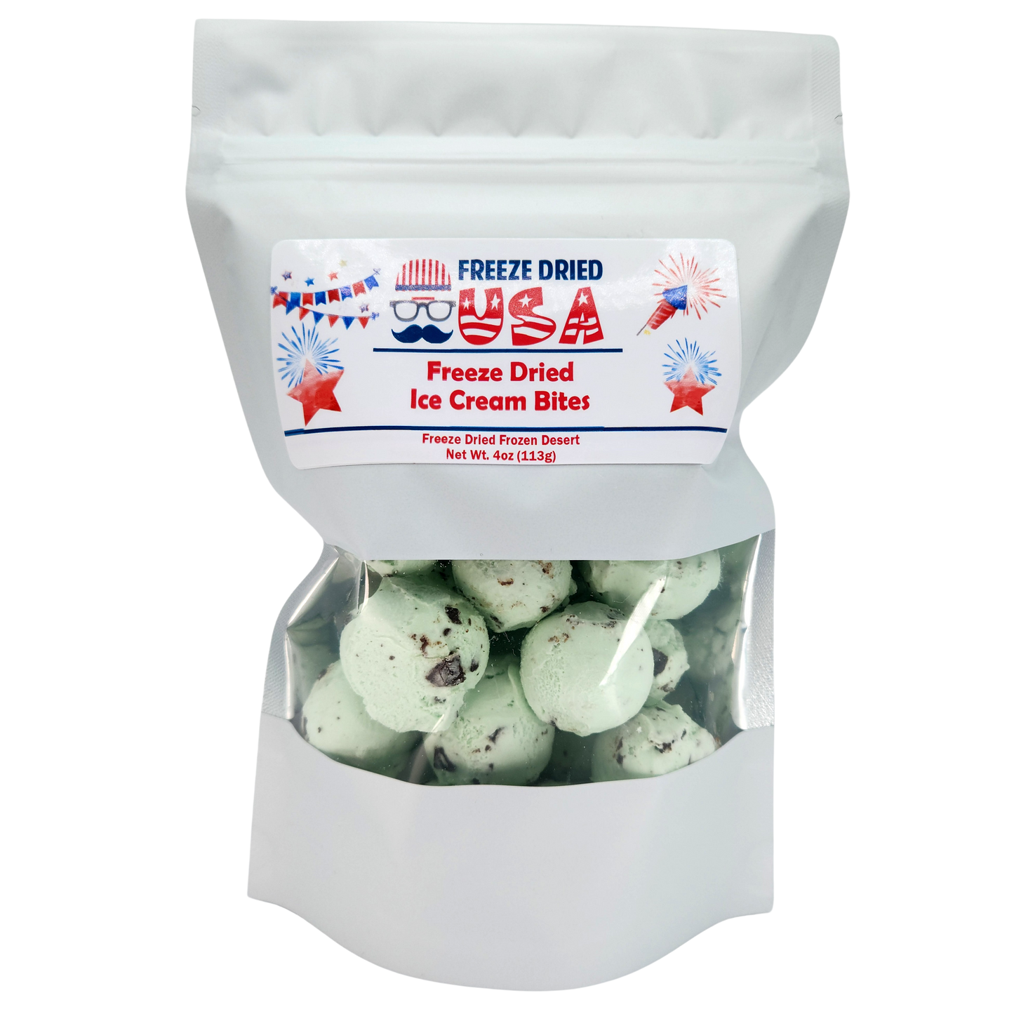 Freeze Dried USA Chocolate Mint Ice Cream Bites (4oz)